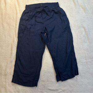 J.Crew Linen Blend Wide-Leg Crop Pants 🌙✨